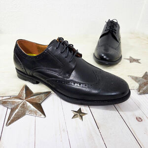 Florsheim Midtown Wingtip Oxford Men's Size 13 Black Noir Dress Shoes Lace-up